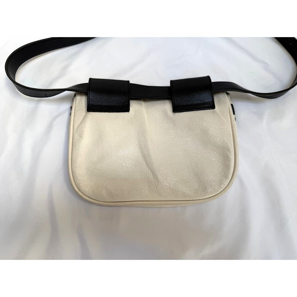 Clare V Fanny Pack Bag White Cream Black Check Checkered Bag - Picture 2 of 5